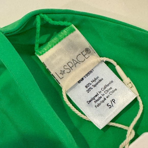 L*Space Green Elliot Bikini Top NWT Size Small - Picture 5 of 9